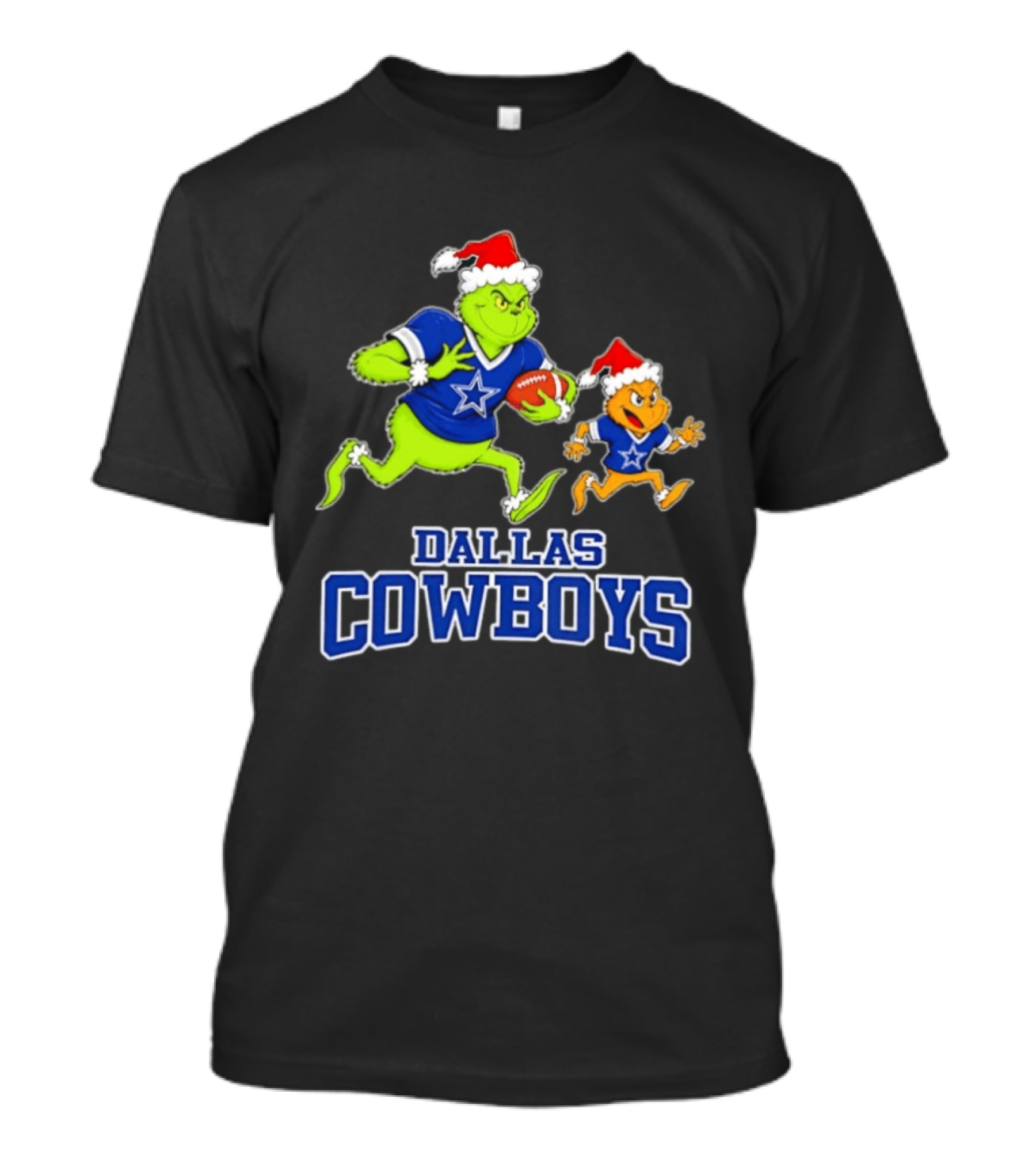 Dallas Cowboys Grinch Christmas Collaboration Holiday Football Fan T-Shirt