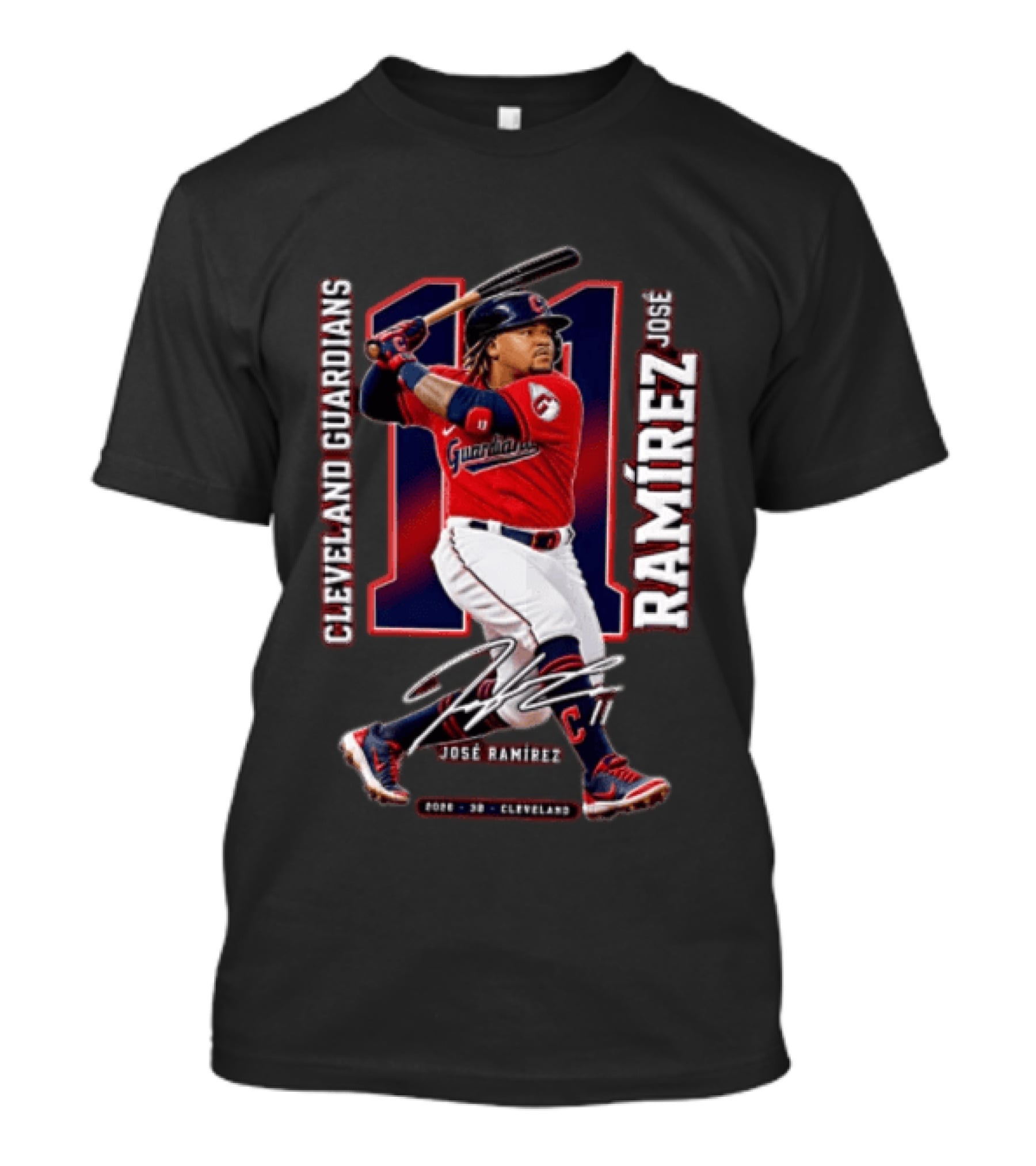 Cleveland Guardians José Ramírez 2026 Baseball 11 T-Shirt