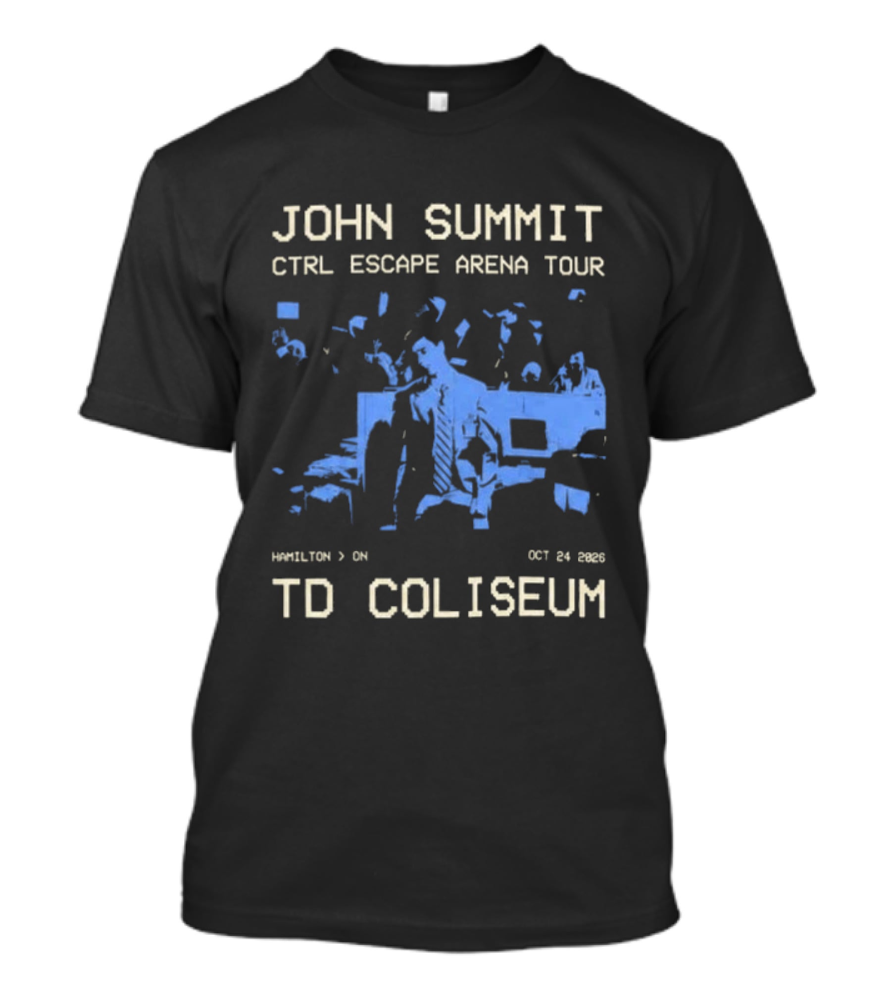 John Summit CTRL Escape Arena Tour TD Coliseum Hamilton ON October 24 2026 T-Shirt