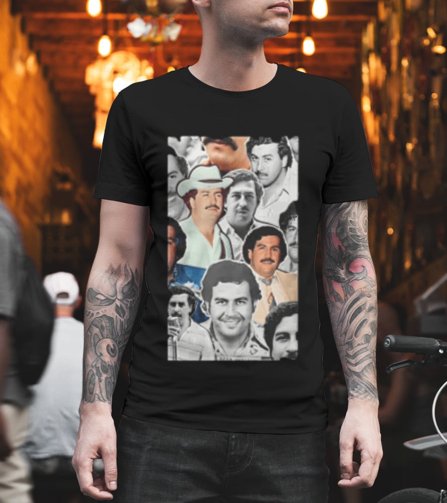 Otto Jurasica Pablo Escobar Collage T-Shirt