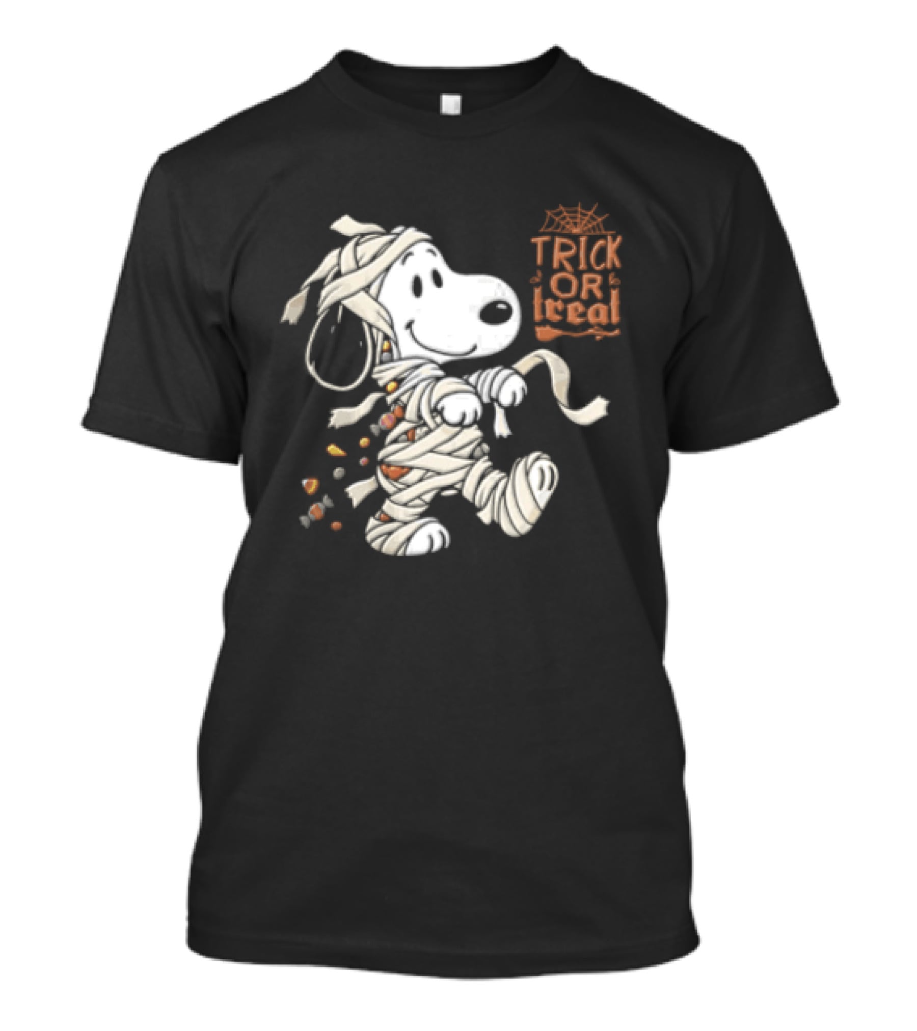 Snoopy Mummy Trick Or Treat Peanuts Halloween T-Shirt