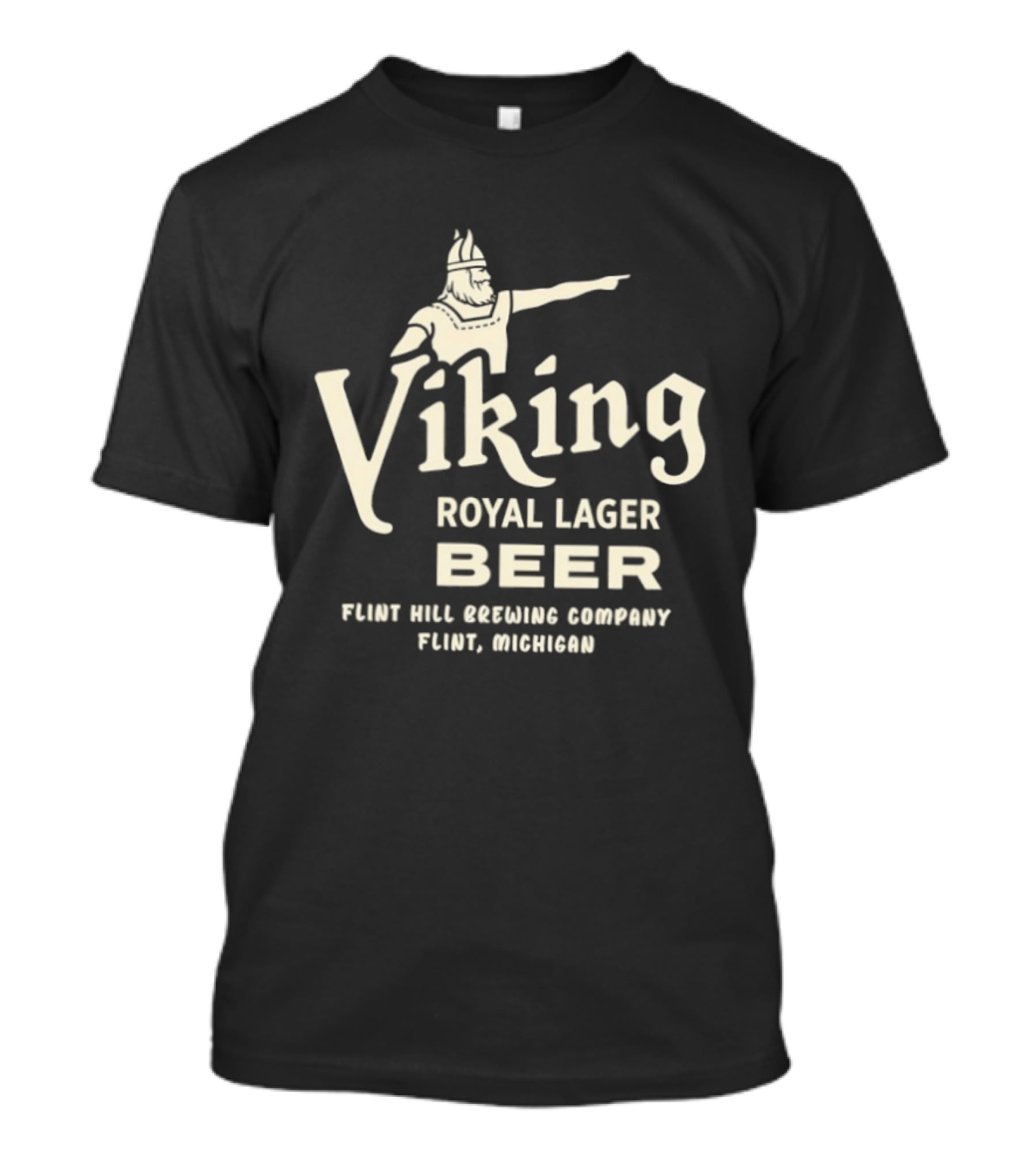 Viking Royal Lager Beer Flint Hill Brewing Company Flint Michigan T-Shirt