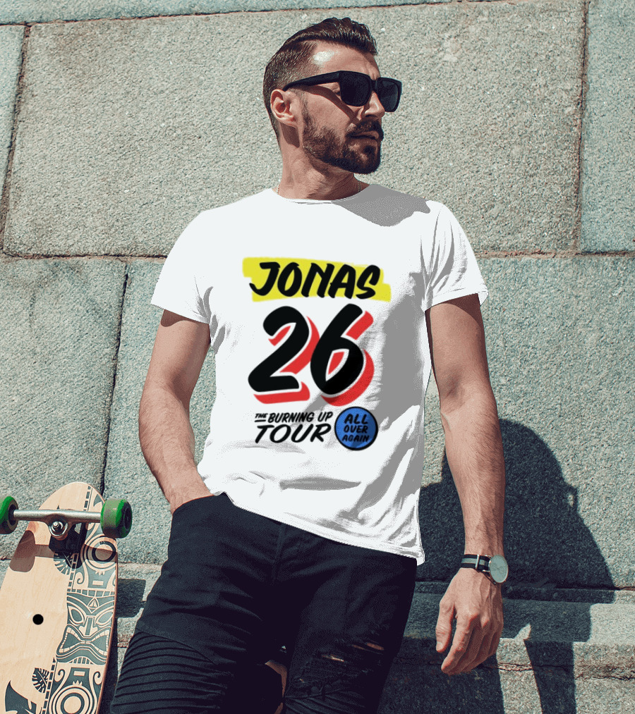 Jonas 26 The Burning Up Tour All Over Again T-Shirt