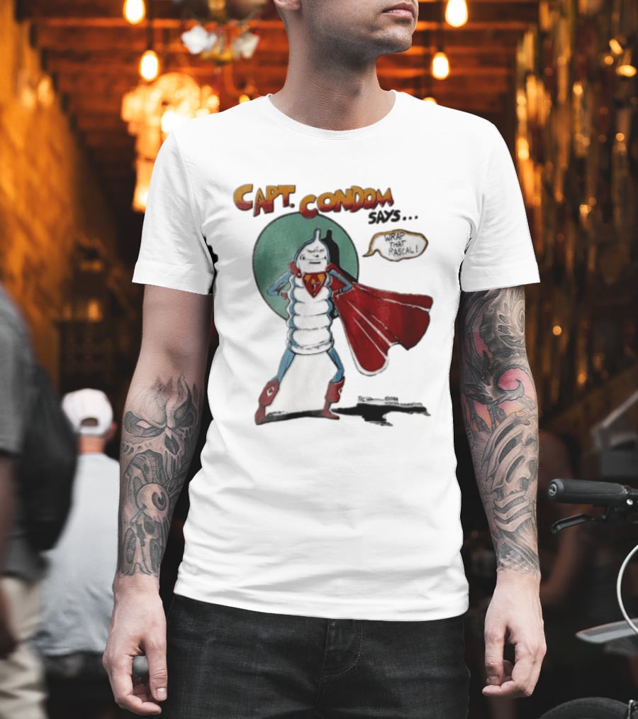 Kansas City Chiefs Capt. Condom Wrap That Rascal 1988 T-Shirt