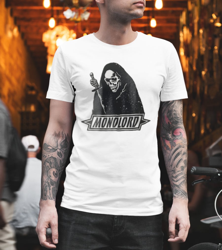 Monolord Grim Reaper Skull With Dagger T-Shirt