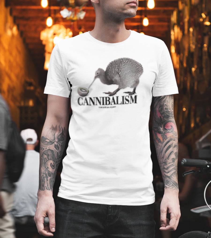 Threadheads Studio Cannibalism Kiwi Bird Eating Kiwi T-Shirt