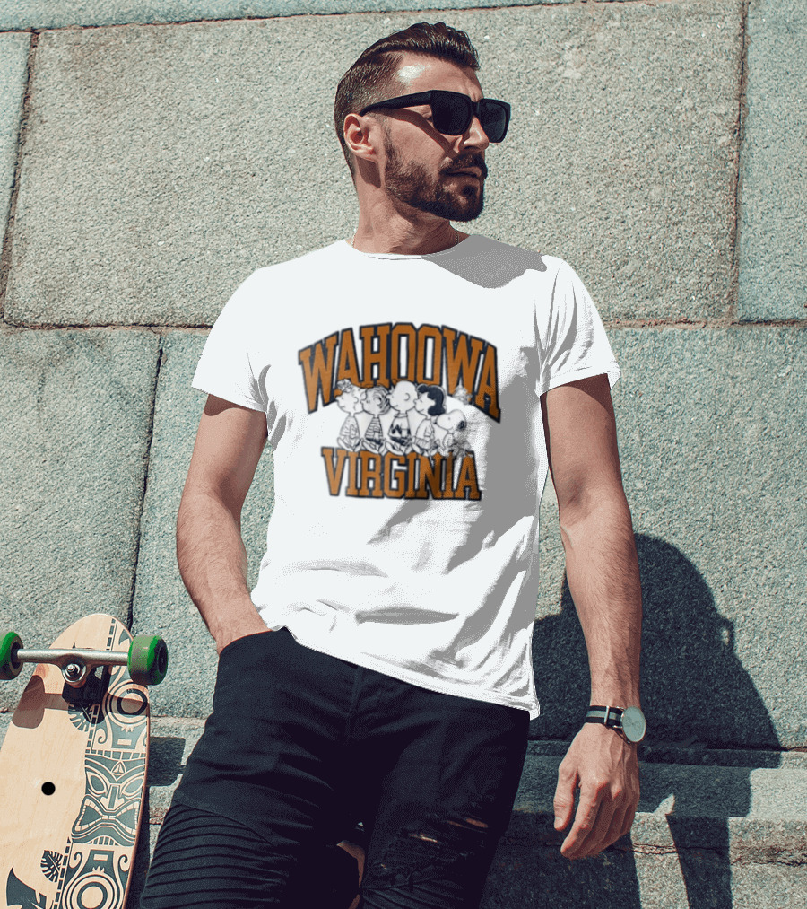University Of Virginia Wahoowa Peanuts Characters T-Shirt