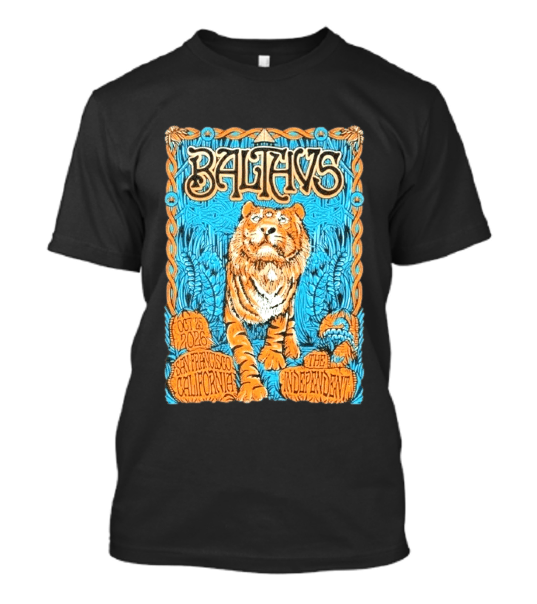 Balthvs The Independent San Francisco October 25 2026 Tiger Event T-Shirt