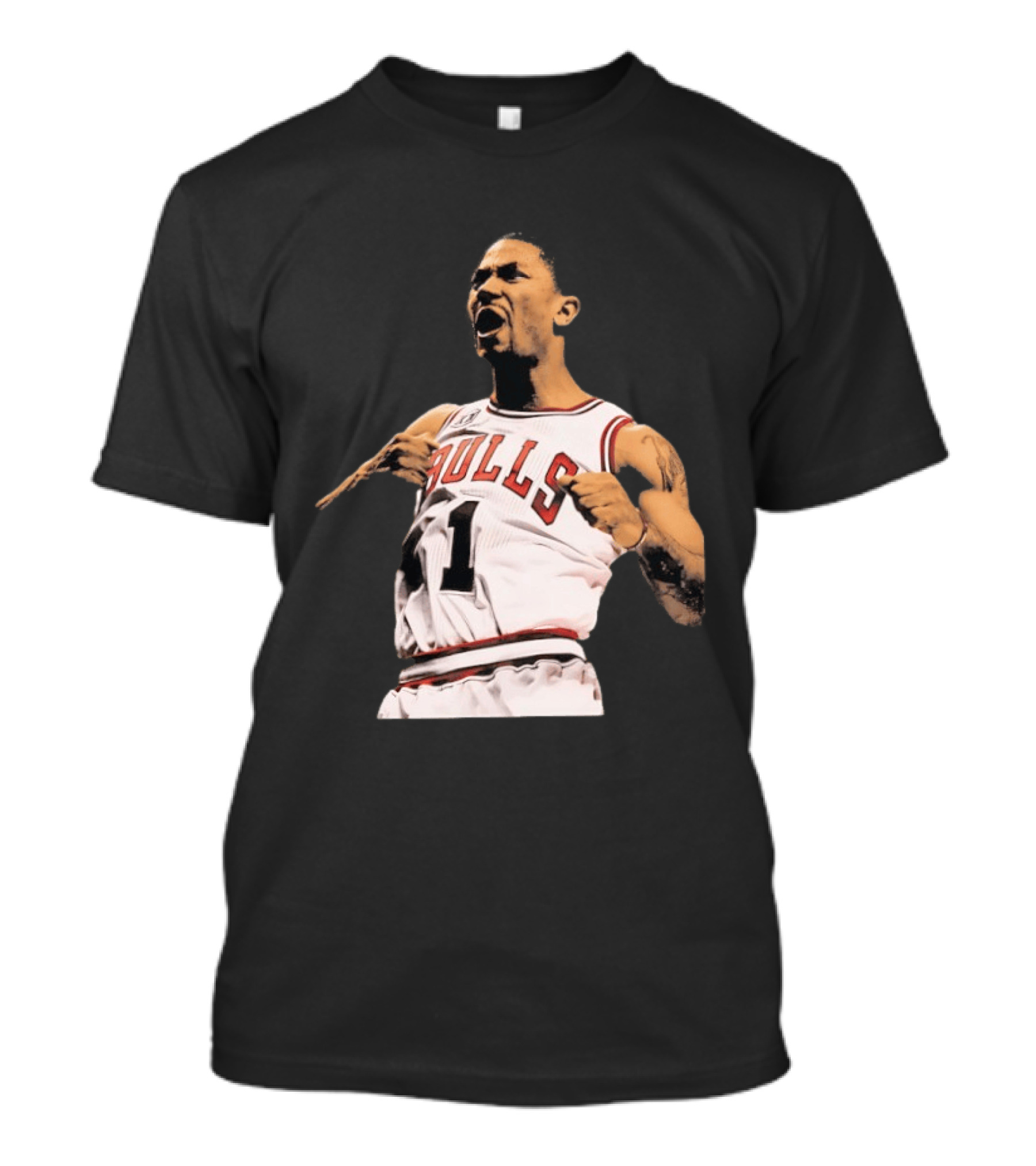 Derrick Rose Chicago Bulls 1 Jersey Bulls Uniform Basketball T-Shirt