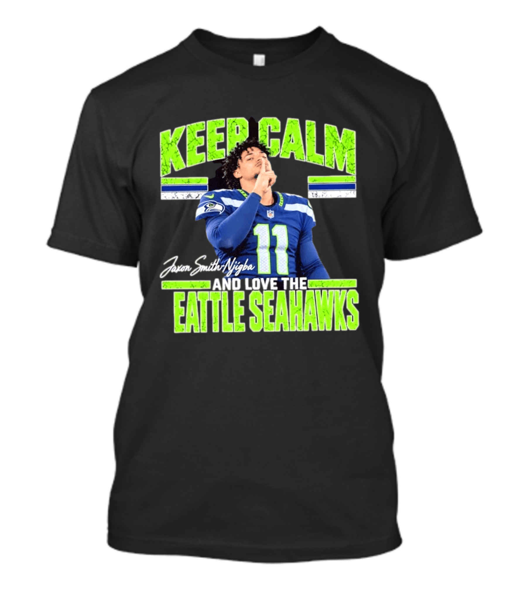 Jaxon Smith Njigba Keep Calm And Love The Seattle Seahawks T-Shirt