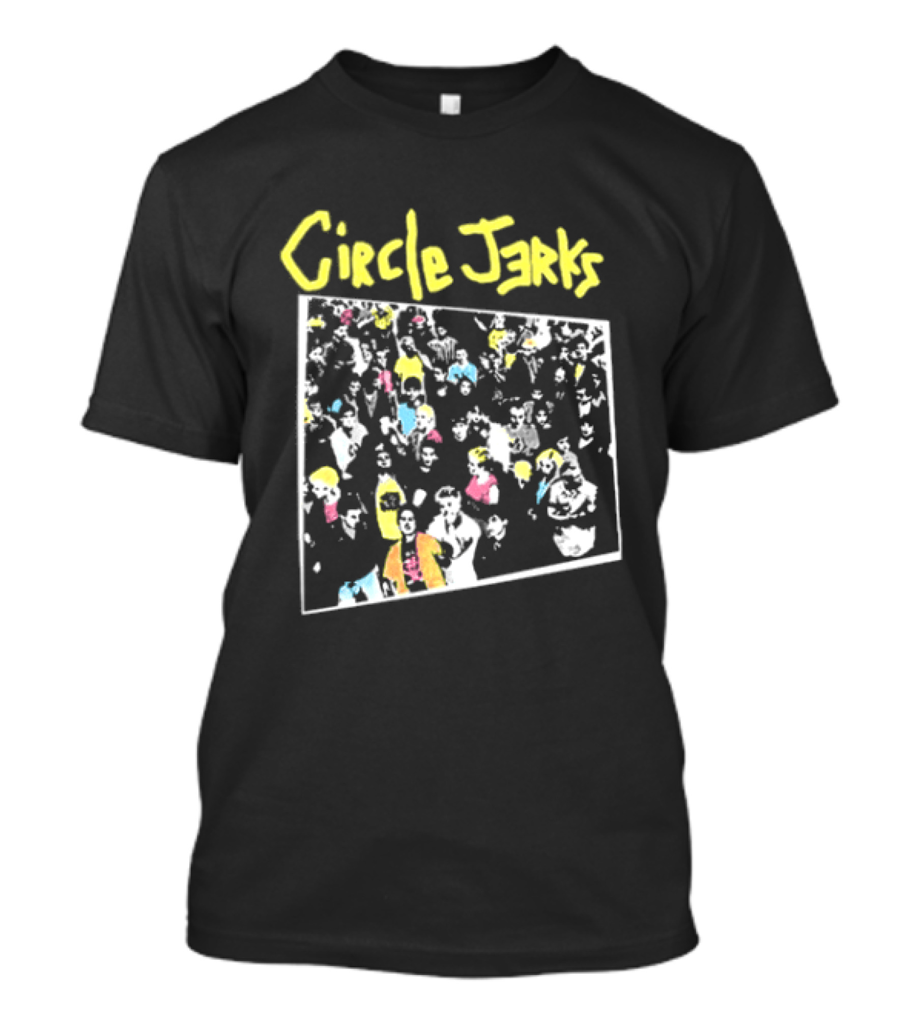 Circle Jerks Group Sex Crowd Scene T-Shirt