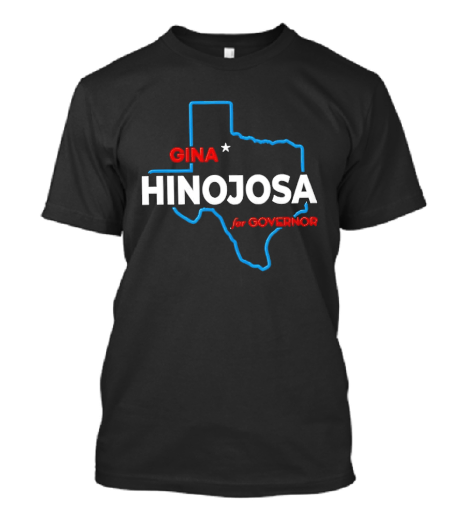Texas Map Gina Hinojosa For Governor T-Shirt
