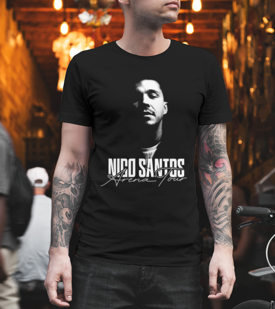 Nico Santos Arenatour 2026 Human Being Store Washed Black T-Shirt