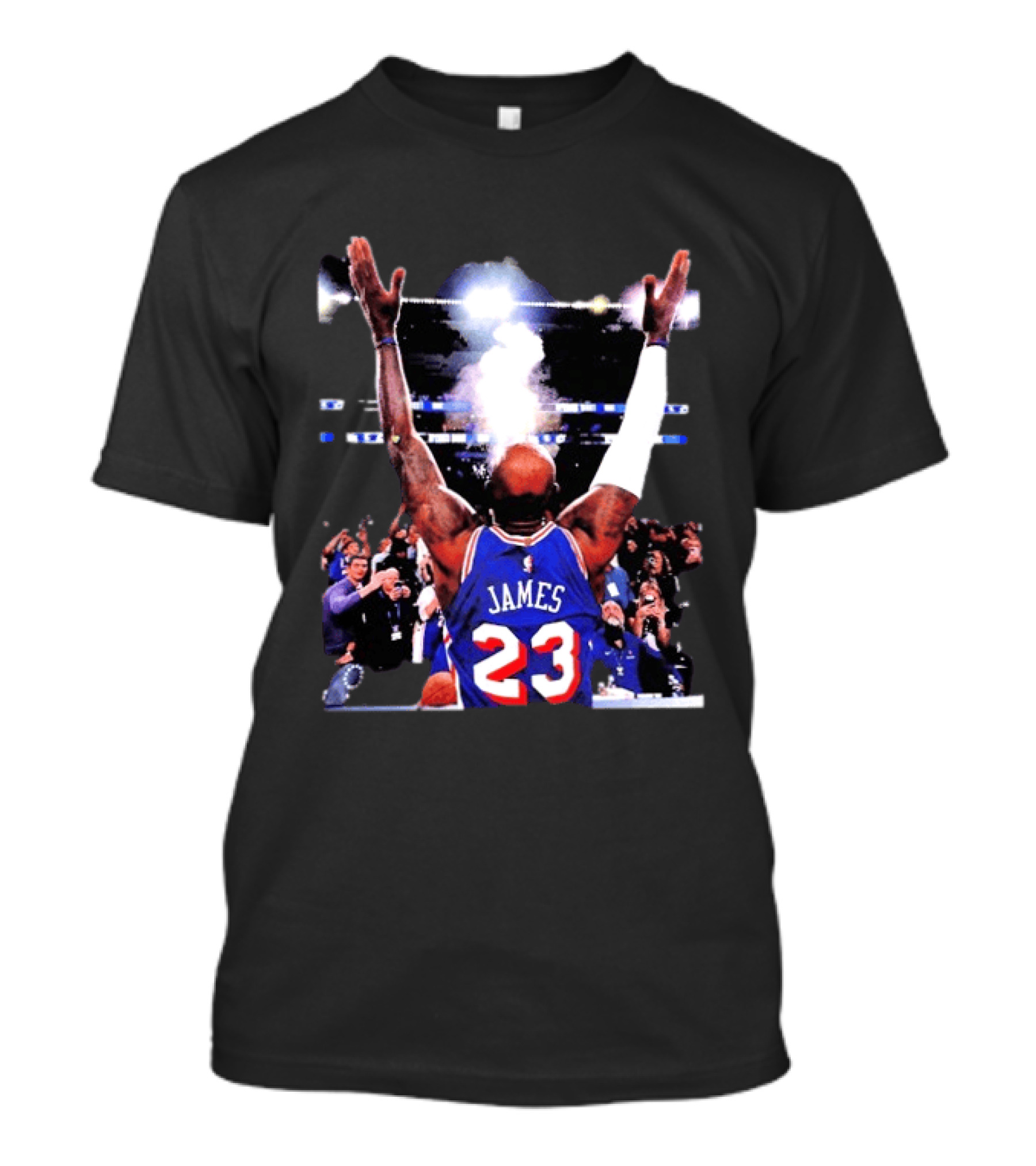 Lebron James Chalk Toss 23 Philadelphia 76ers Debut Moment T-Shirt