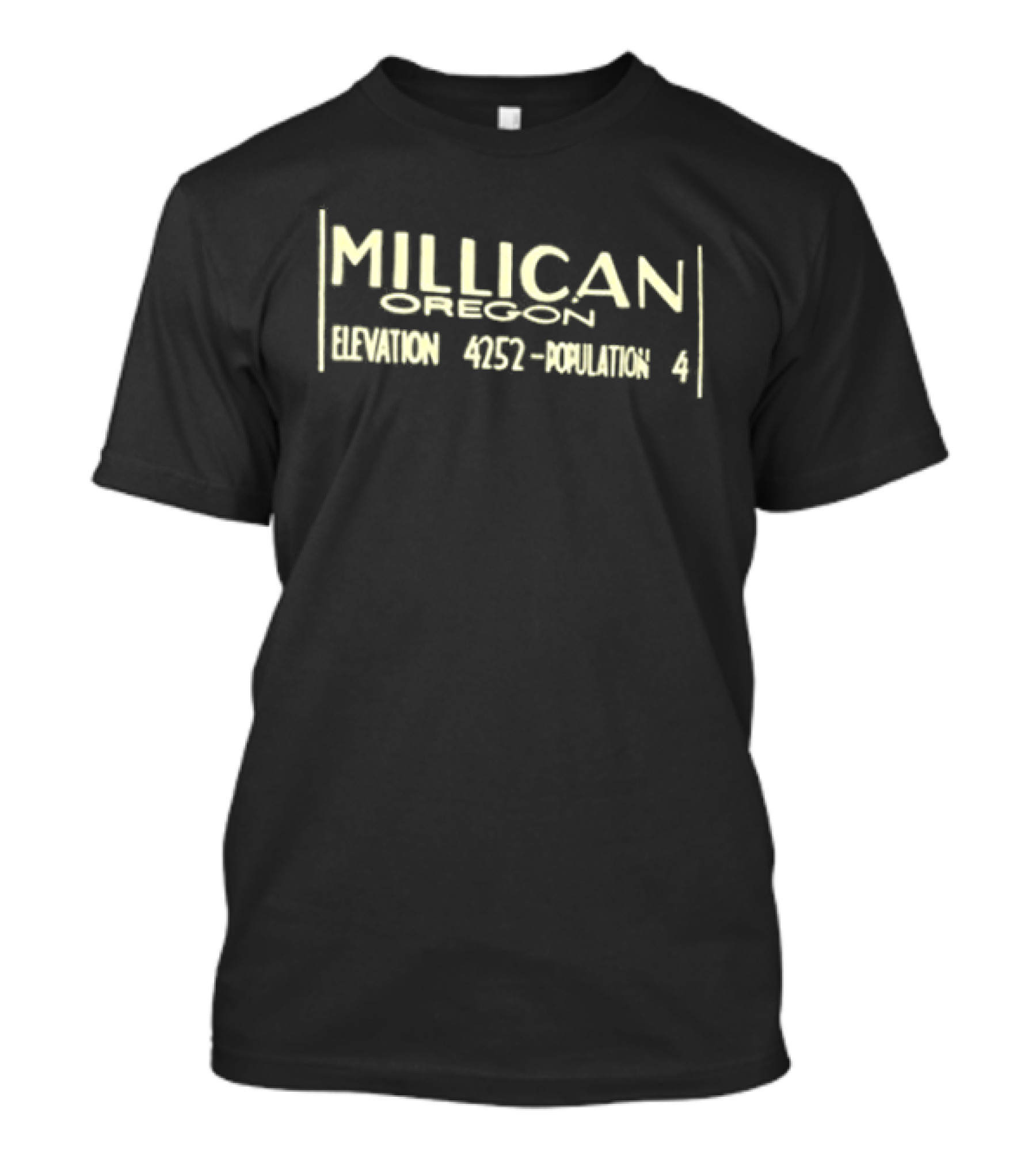 Millican Oregon Highway 403 Population 4 20th Anniversary Tape Baking T-Shirt
