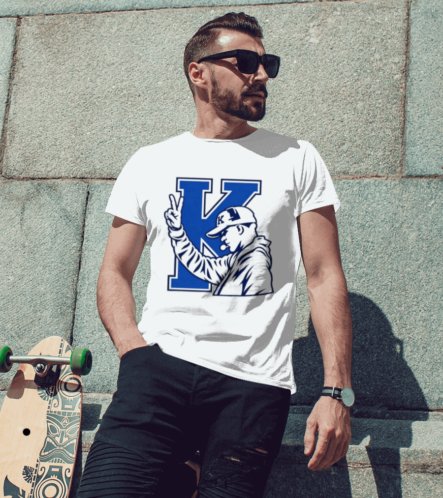 Brandon Walker Will Stein Coach Kentucky Wildcats Peace Gesture T-Shirt