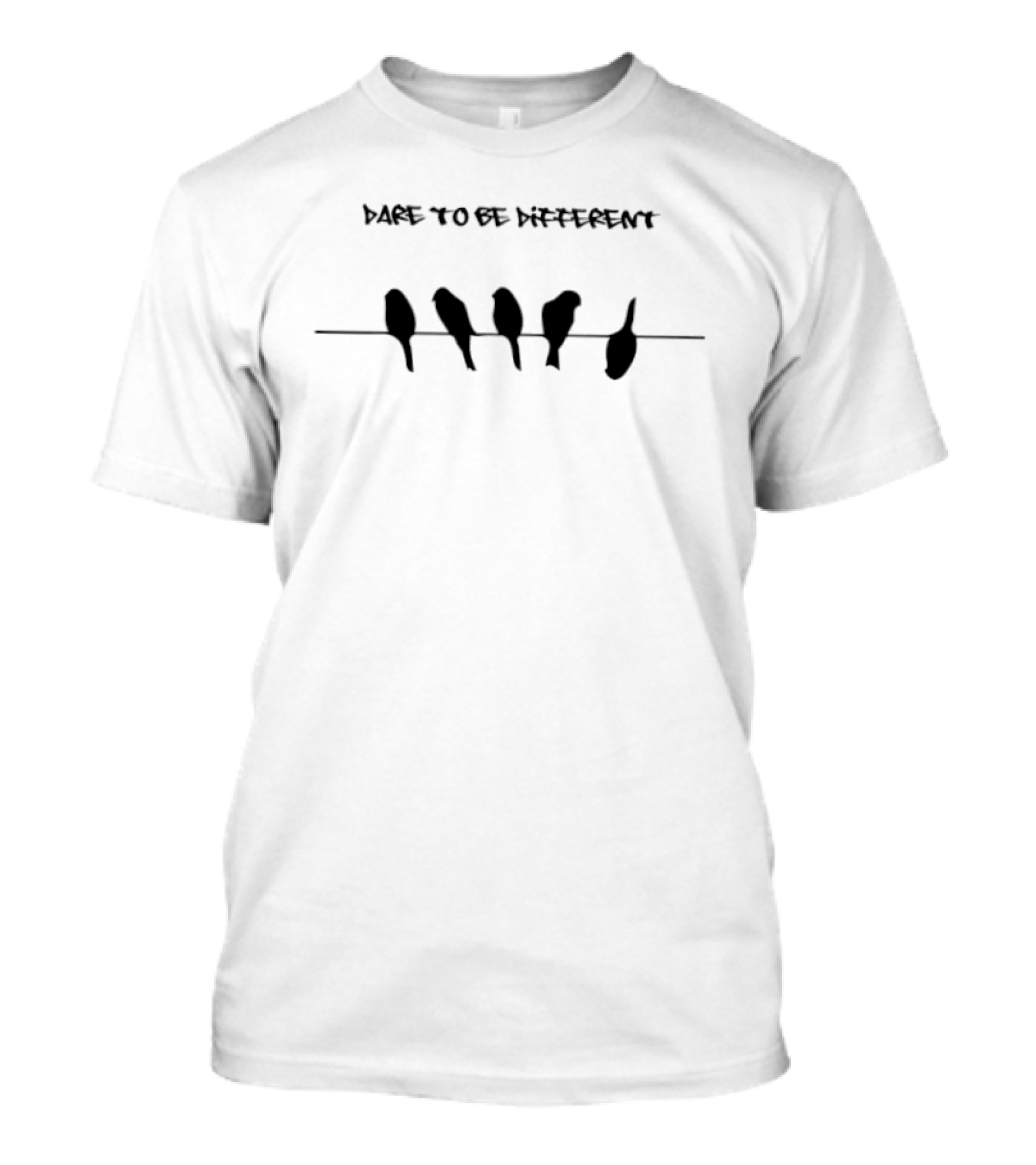 Dare To Be Different Birds On Wire T-Shirt