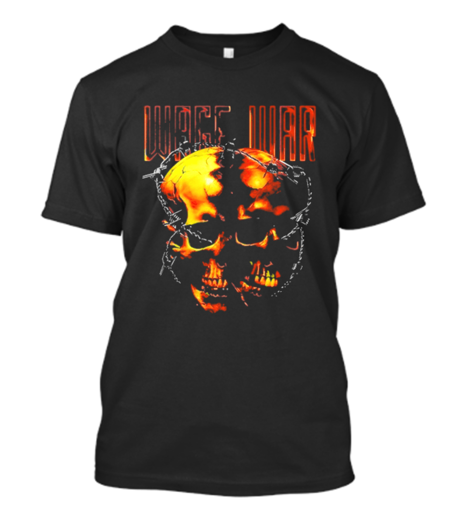 Wage War Skulls Fiery Endless Battle T-Shirt