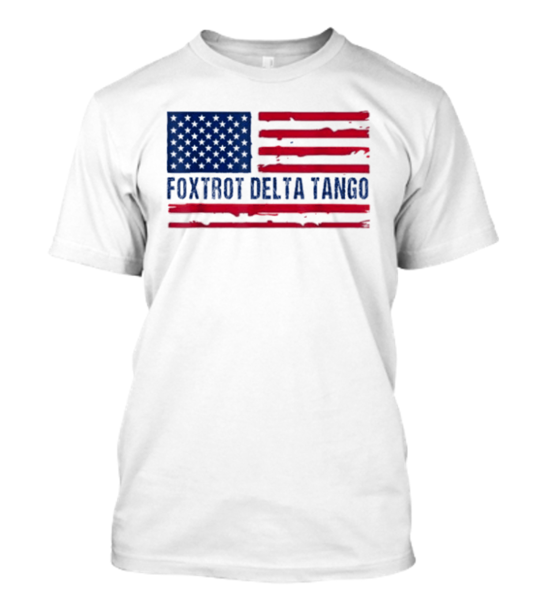 Foxtrot Delta Tango American Flag Stars And Stripes T-Shirt