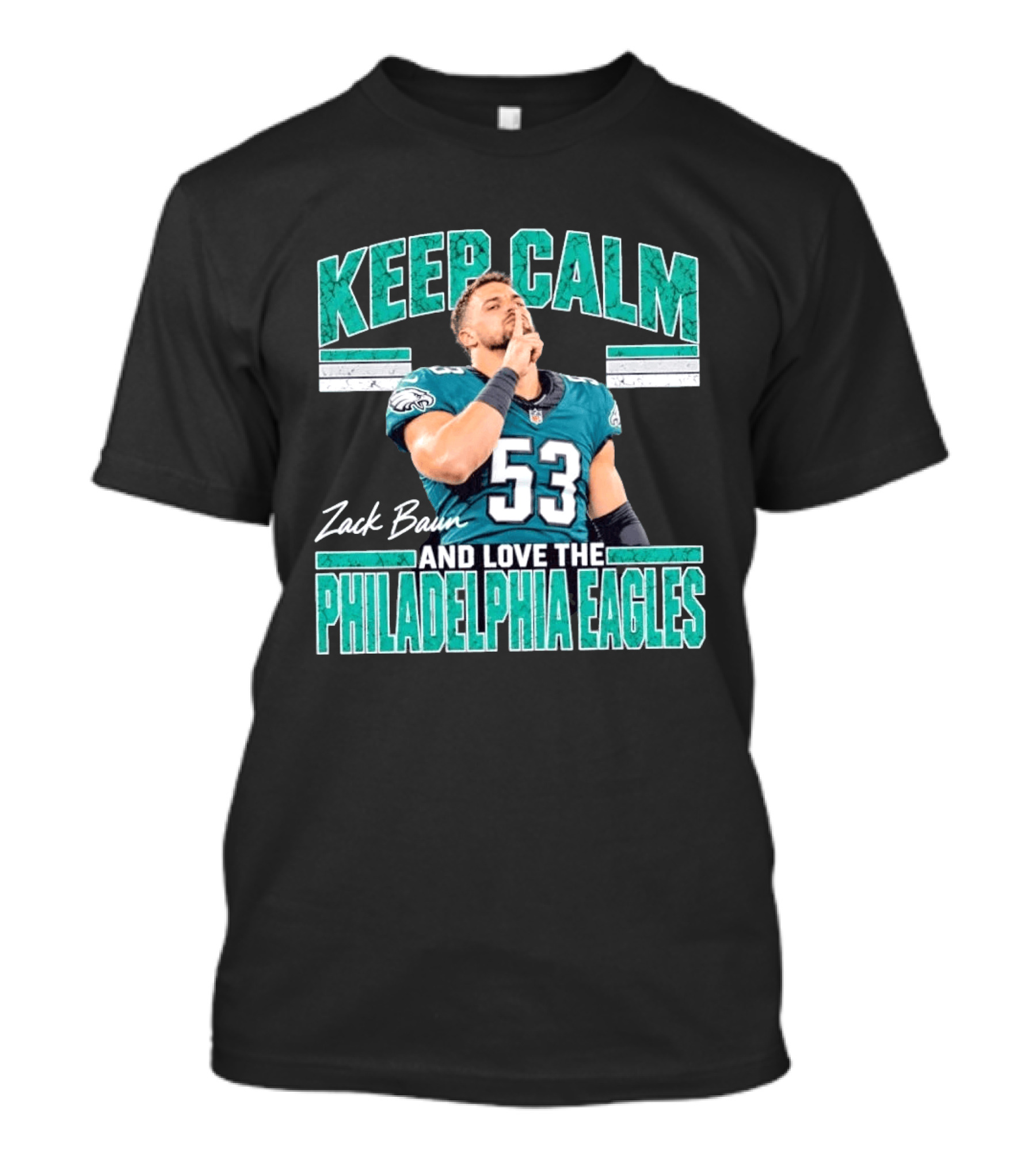 Zack Baun Keep Calm And Love The Philadelphia Eagles T-Shirt