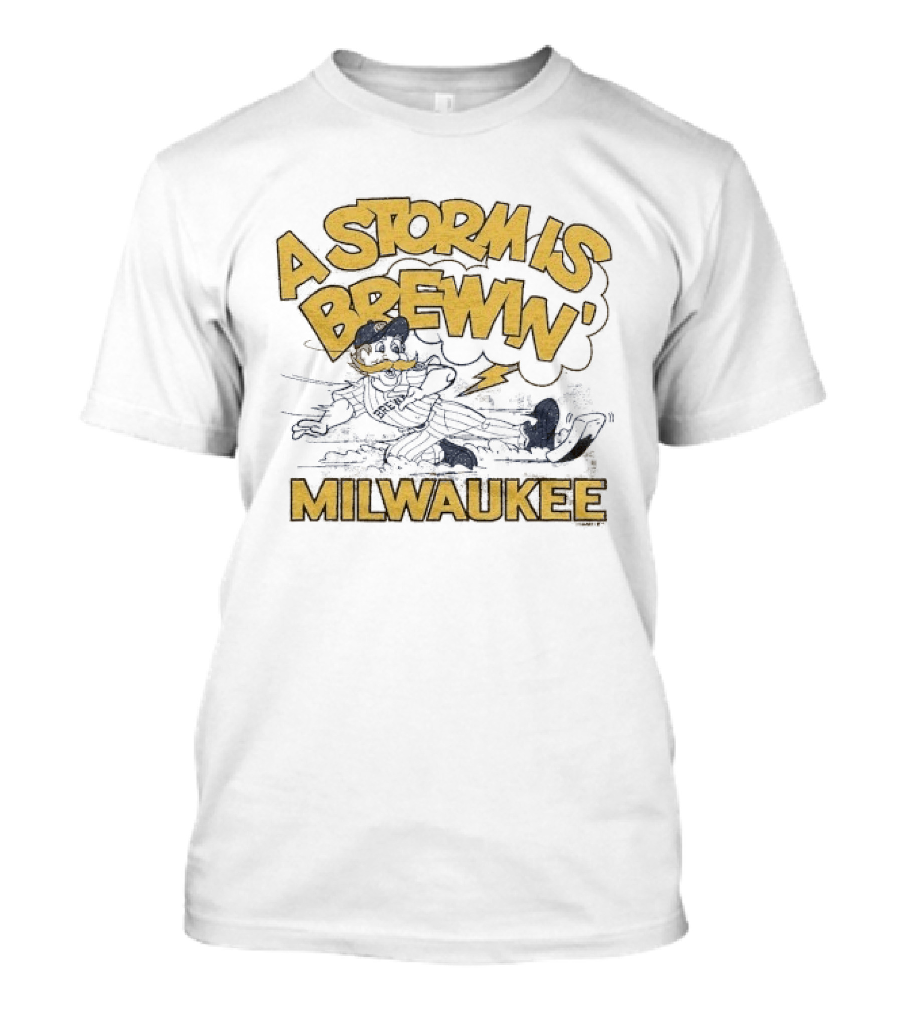Milwaukee Brewers A Storm Is Brewin' Bernie T-Shirt