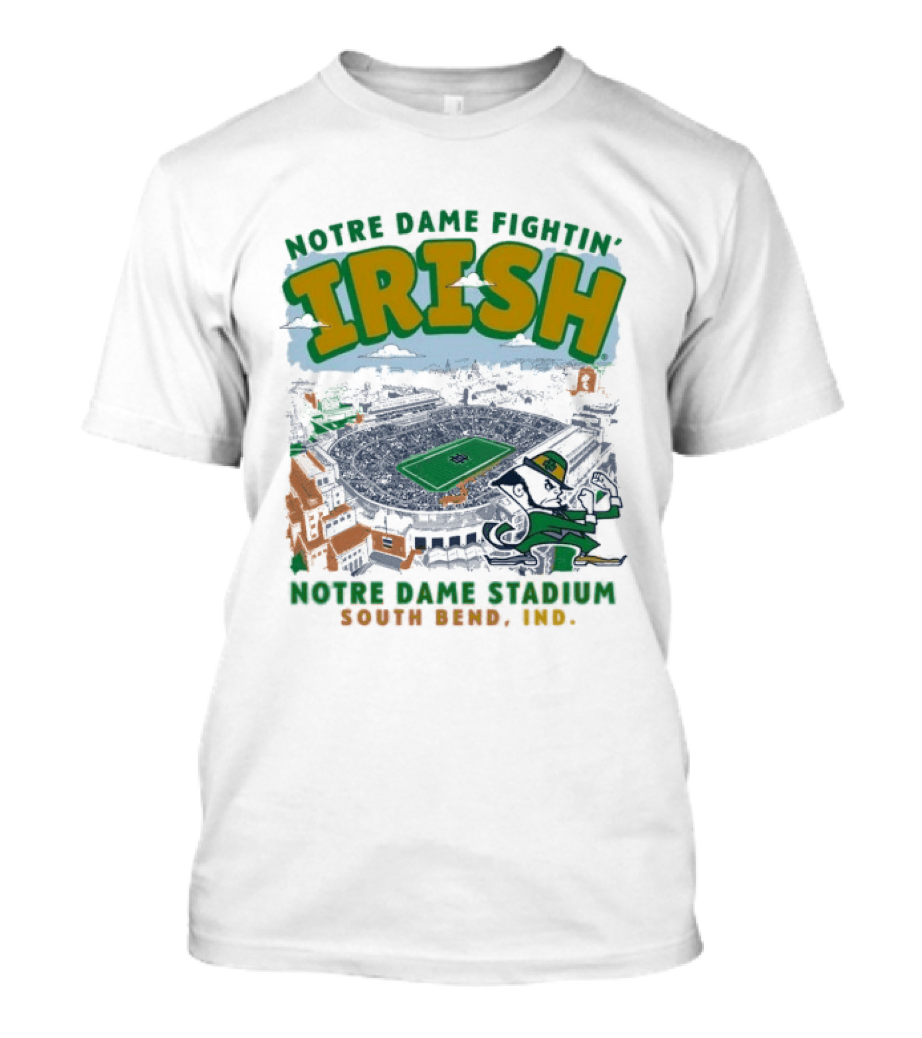 Notre Dame Fighting Irish Stadium South Bend Indiana T-Shirt