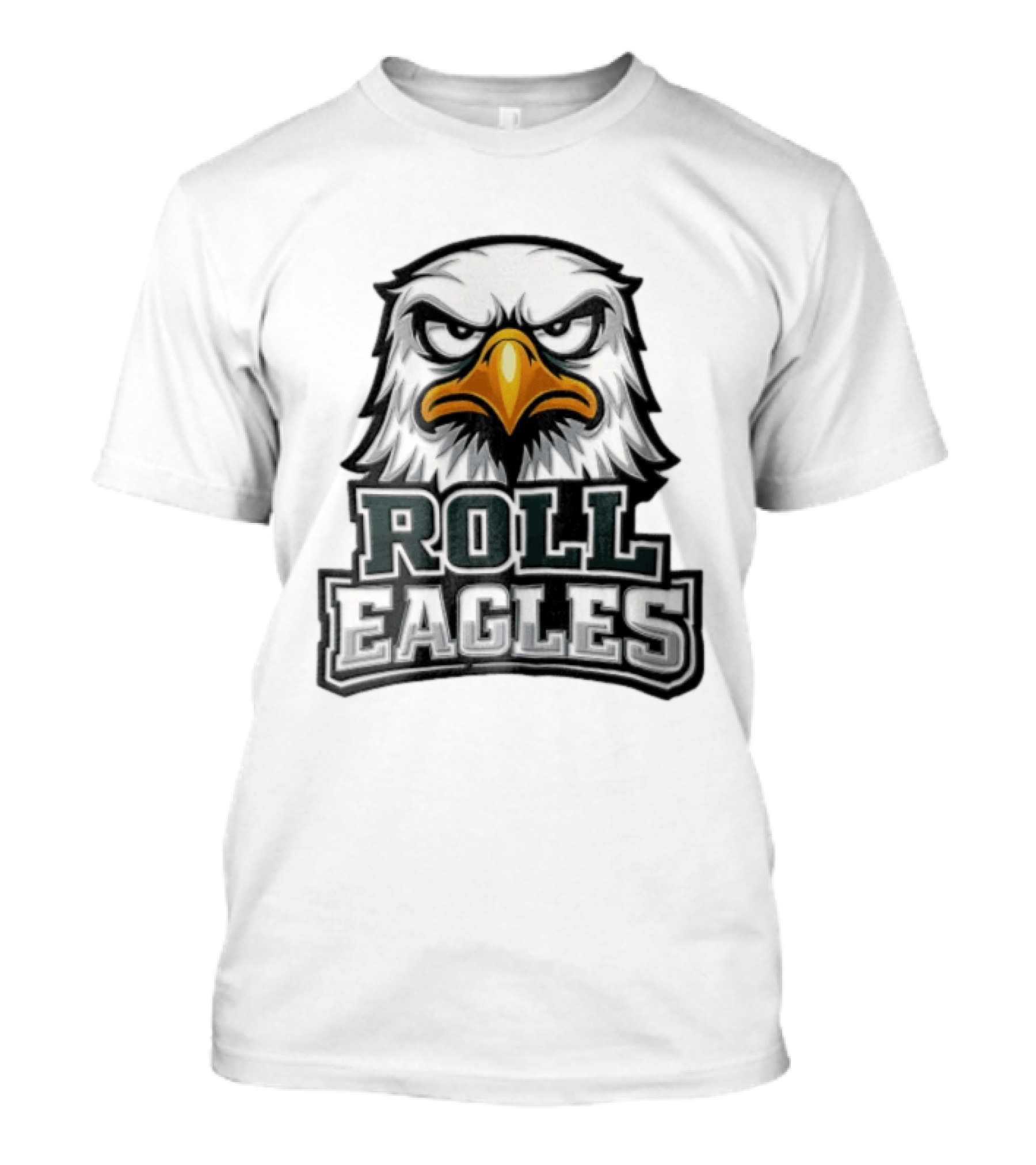 Roll Eagles Angry Eagle Head Fierce T-Shirt