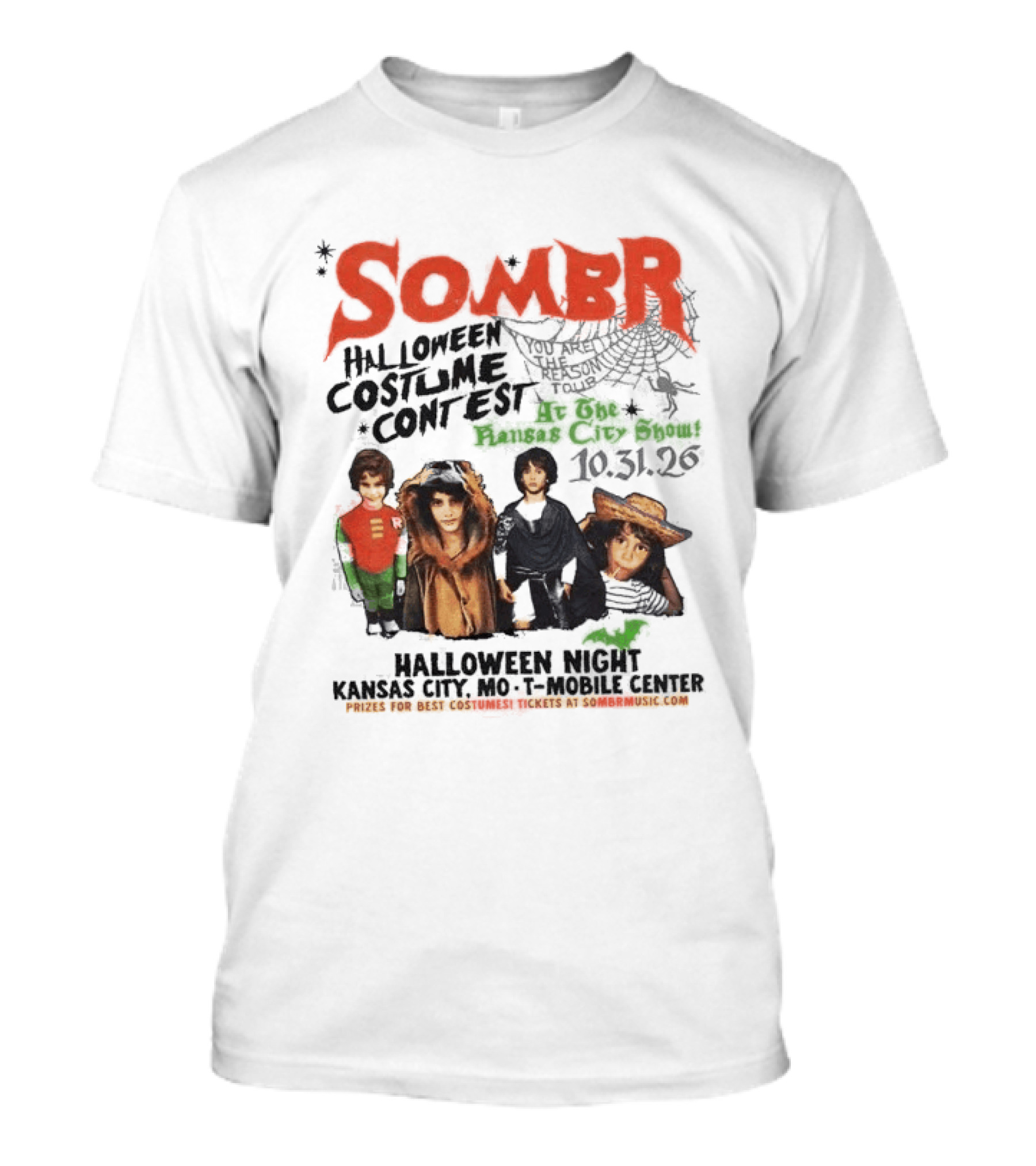 Sombr Halloween Costume Contest Mobile Center Kansas City MO October 31 2026 T-Shirt