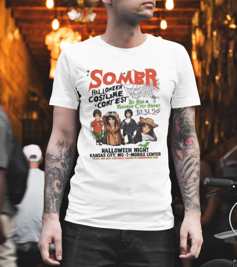 Sombr Halloween Costume Contest Mobile Center Kansas City MO October 31 2026 T-Shirt
