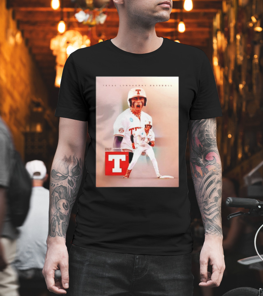Adrian Rodriguez INF Texas Longhorns Baseball Team T-Shirt