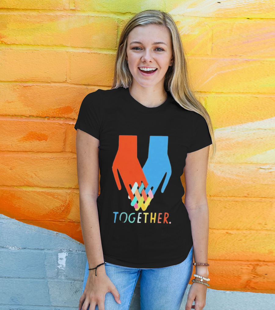 Interlocking Hands Unity Concept Together T-Shirt