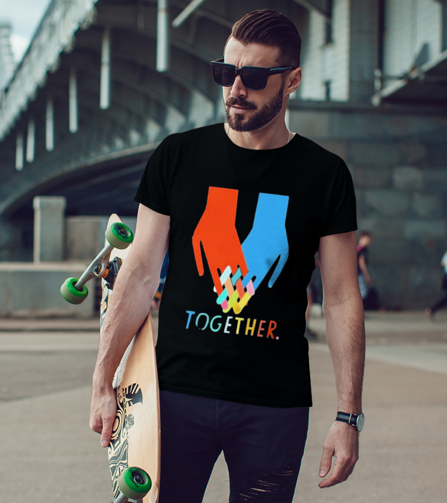 Interlocking Hands Unity Concept Together T-Shirt