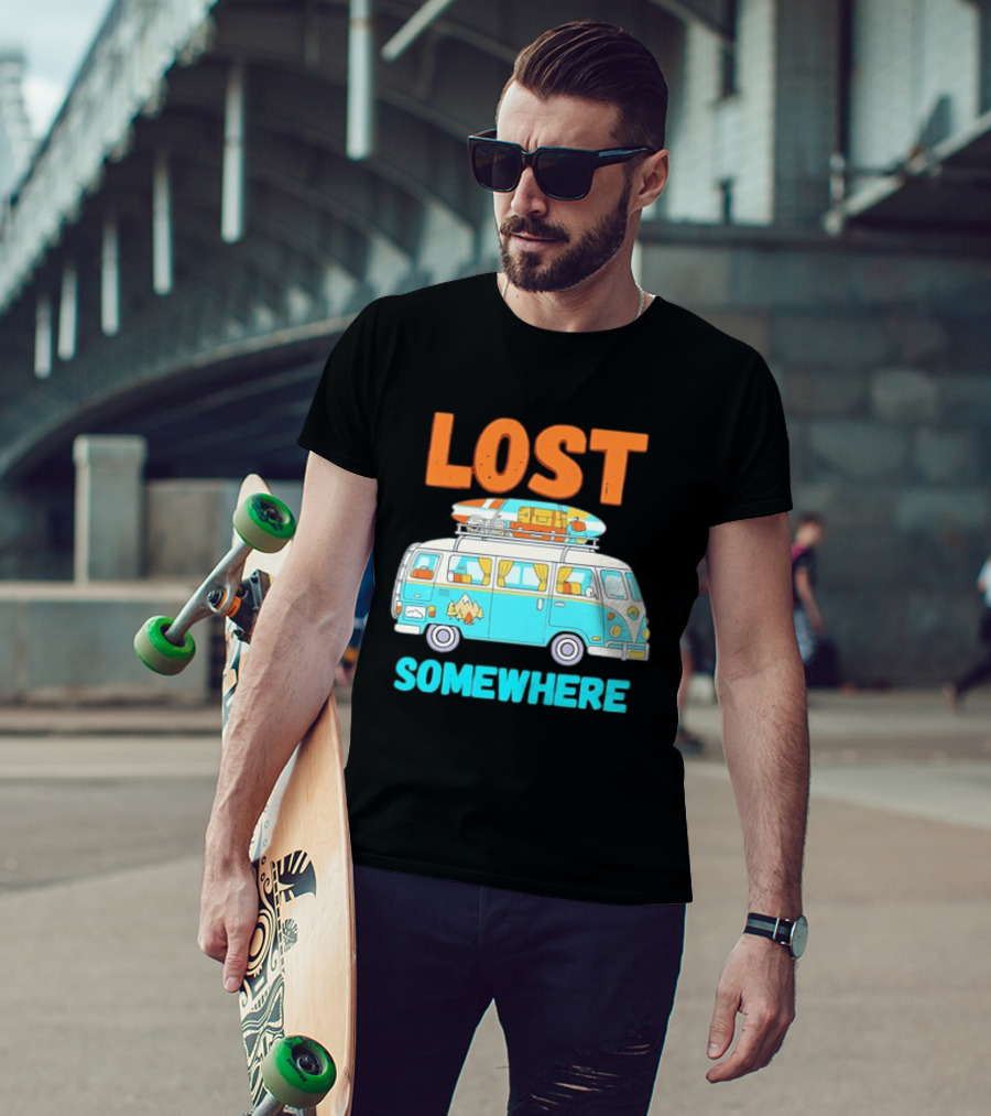 Lost Somewhere Camper Van Adventure T-Shirt