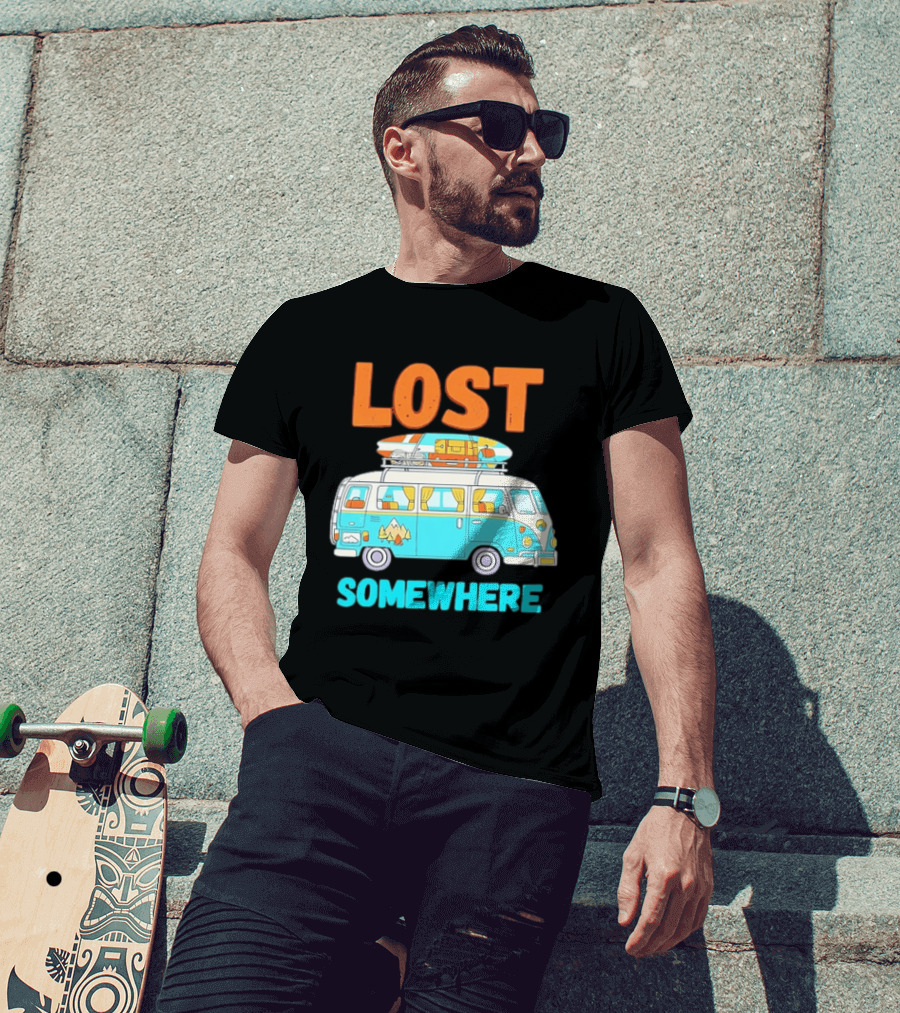 Lost Somewhere Camper Van Adventure T-Shirt