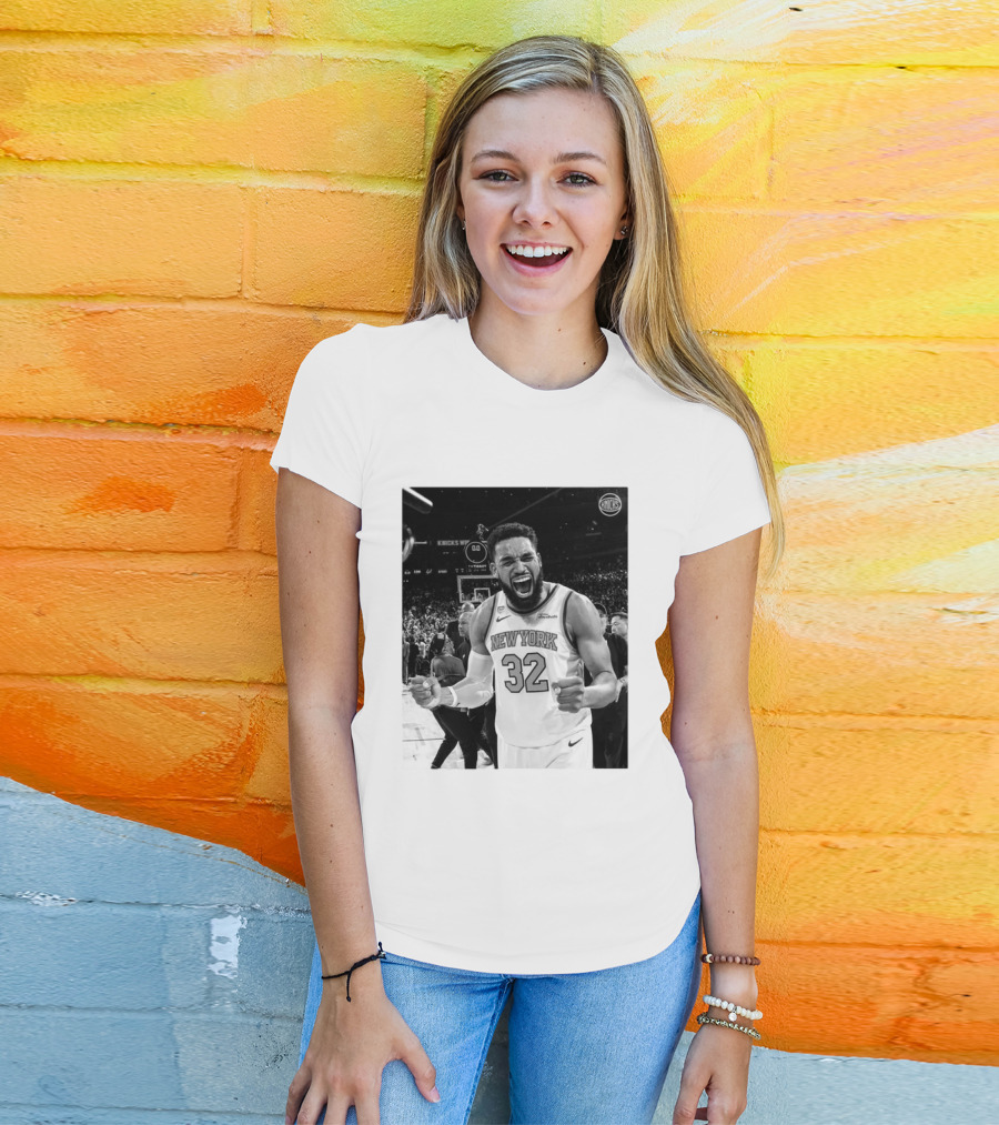 Knicks Nation Loud And Proud New York Basketball Karl Anthony Towns Celebration T-Shirt