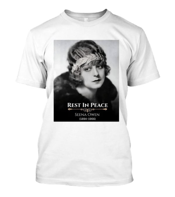 Rest In Peace Seena Owen 1894 1966 Memorial Tribute Vintage Photography T-Shirt