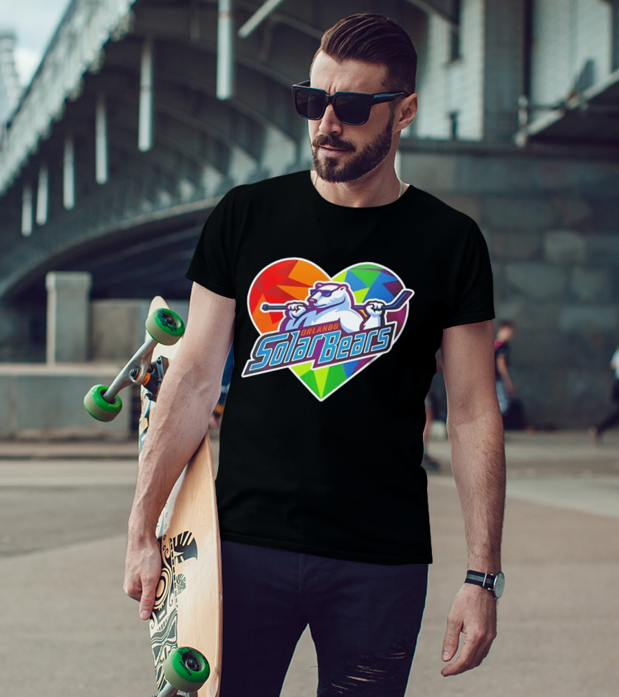 Orlando Solar Bears Pride Night 2026 Heart T-Shirt
