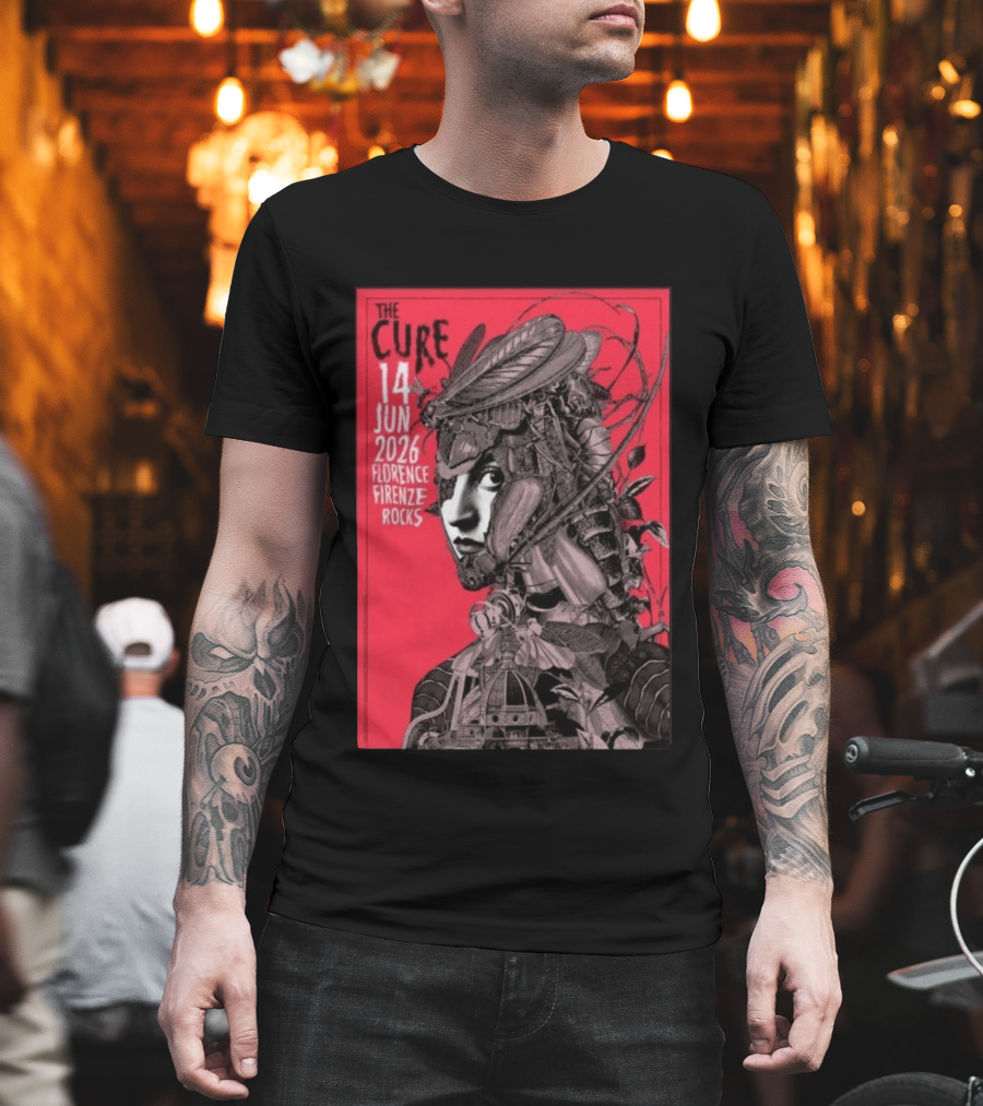 The Cure Florence Firenze Rocks June 14 2026 Festival T-Shirt
