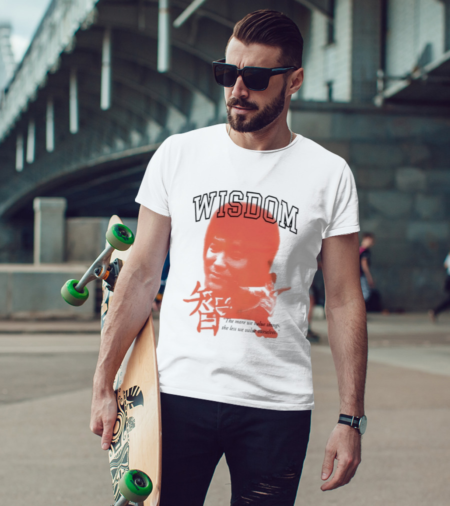 Bruce Lee Awake NY Wisdom Red T-Shirt