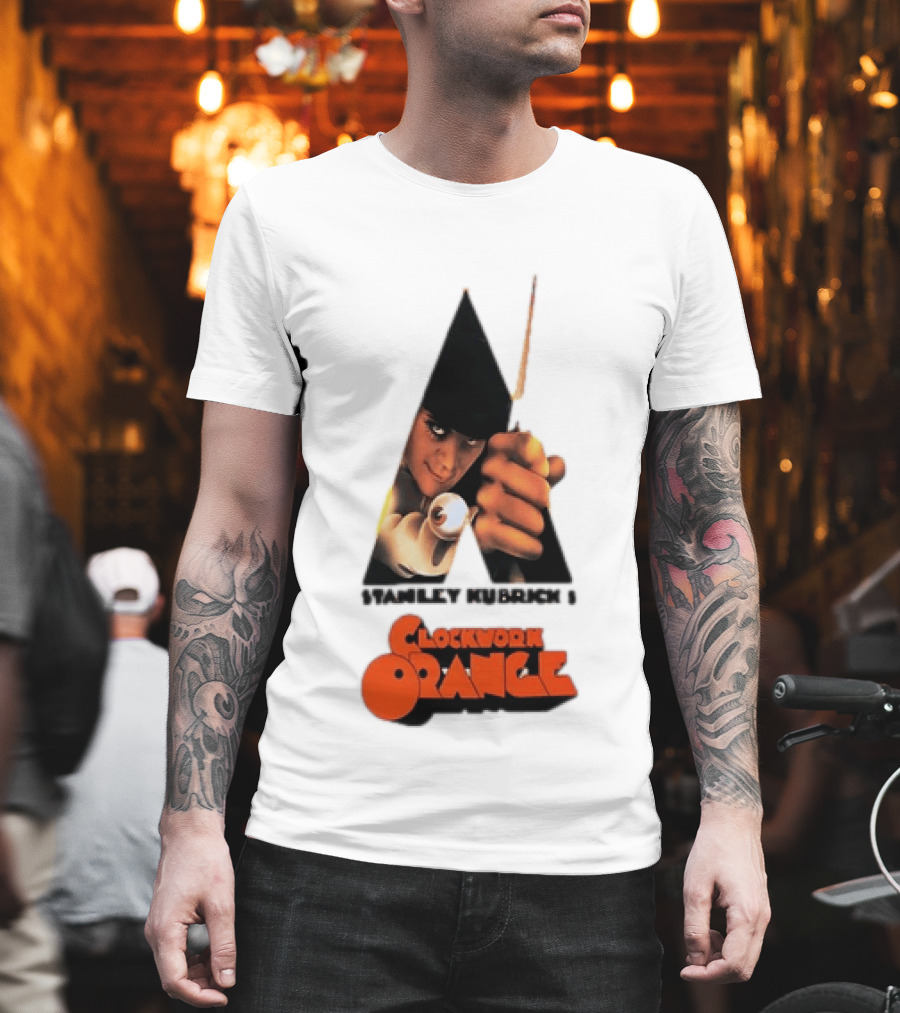 Stanley Kubrick's A Work Orange Alex DeLarge Iconic Film T-Shirt