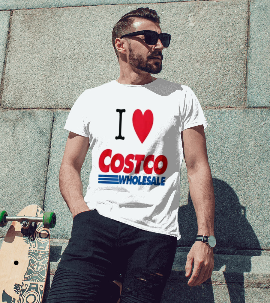 I Love Costco Wholesale Red Heart T-Shirt