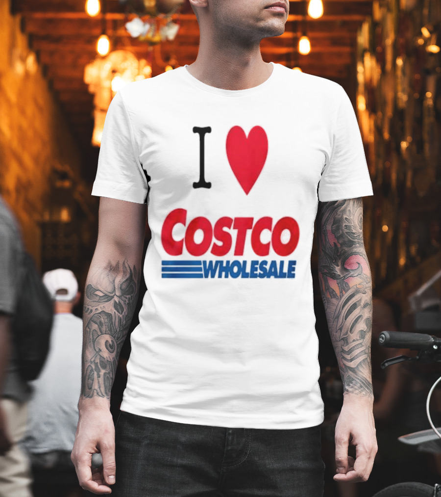 I Love Costco Wholesale Red Heart T-Shirt