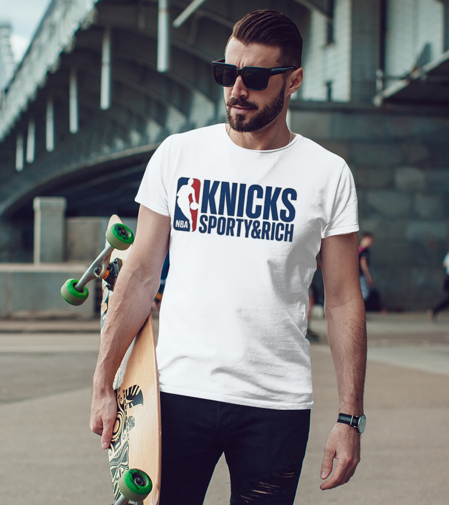 Knicks NBA Sporty & Rich 2026 Collaboration T-Shirt