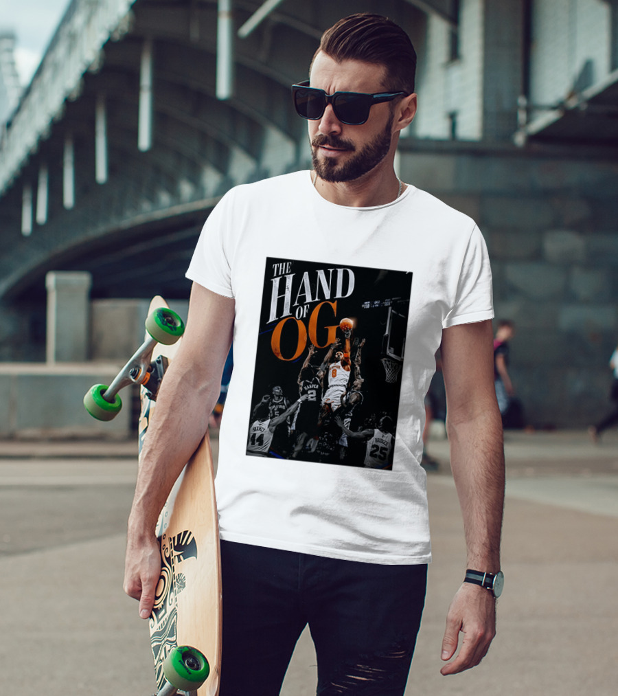 The Hand Of OG Anunoby New York Knicks NBA Basketball Player 2026 T-Shirt