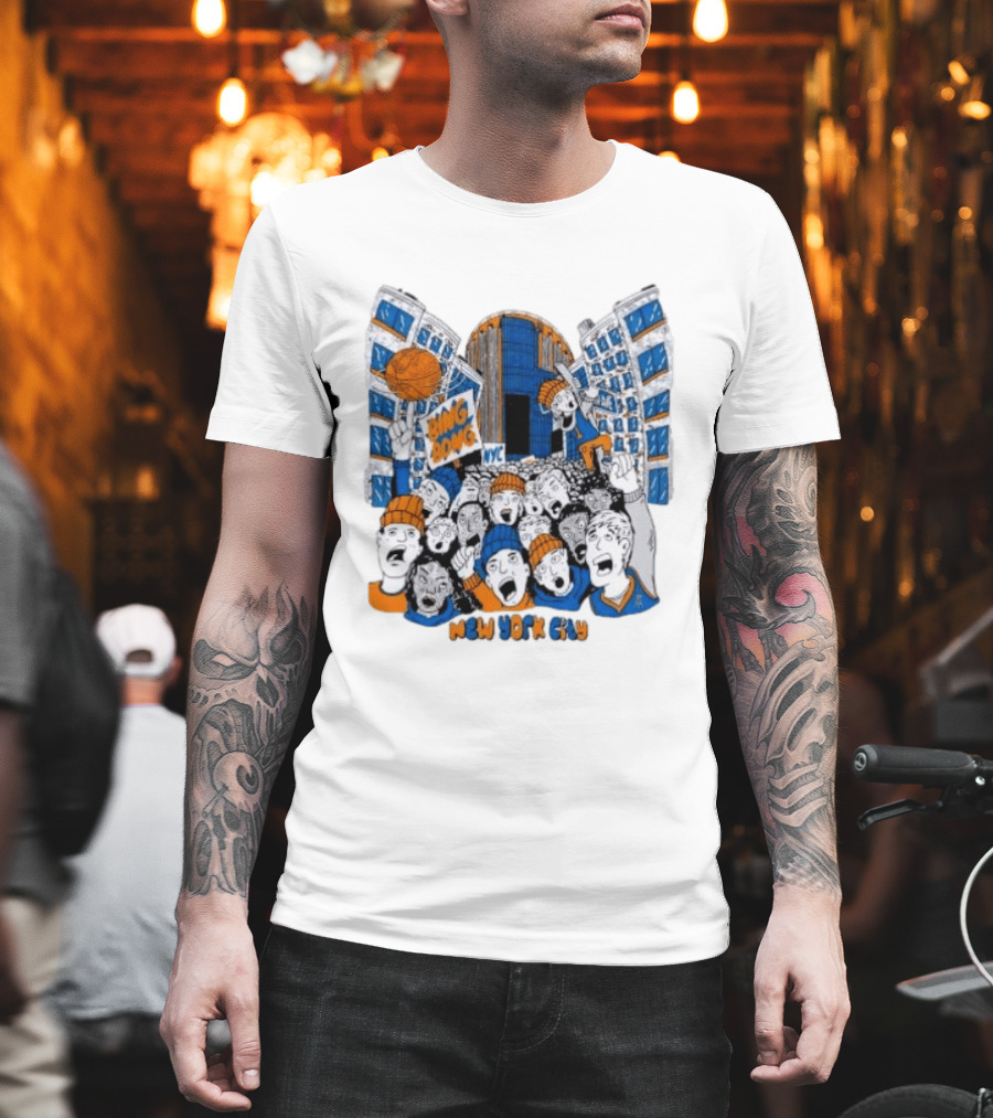 New York Knicks Bing Bong NYC New York City Basketball Fans Celebration T-Shirt