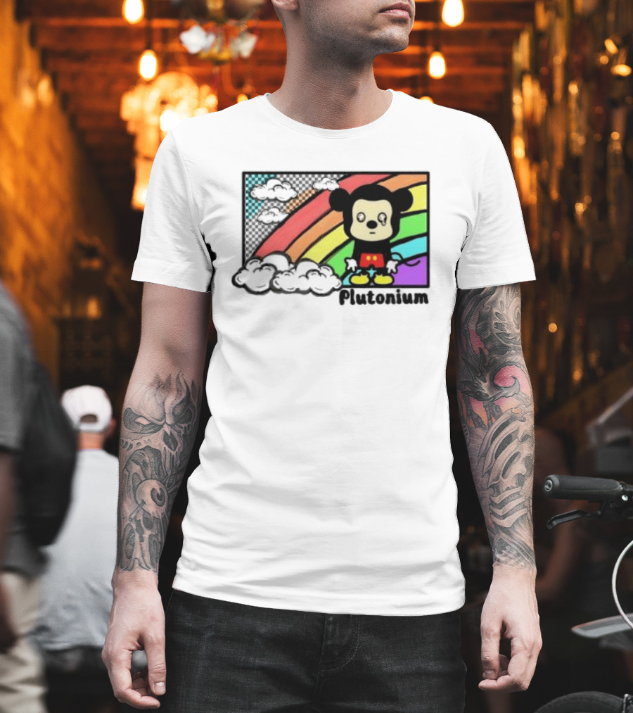 Rainbow Tears Plutonium Pride Mickey Mouse T-Shirt