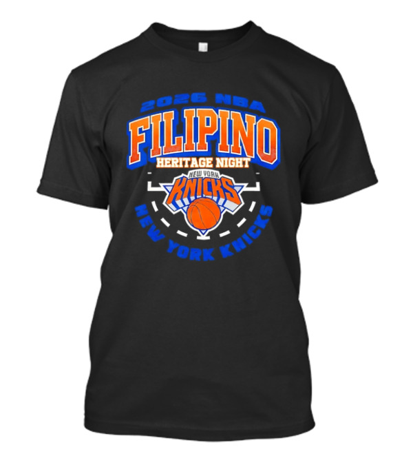 2026 NBA Filipino Heritage Night New York Knicks T-Shirt
