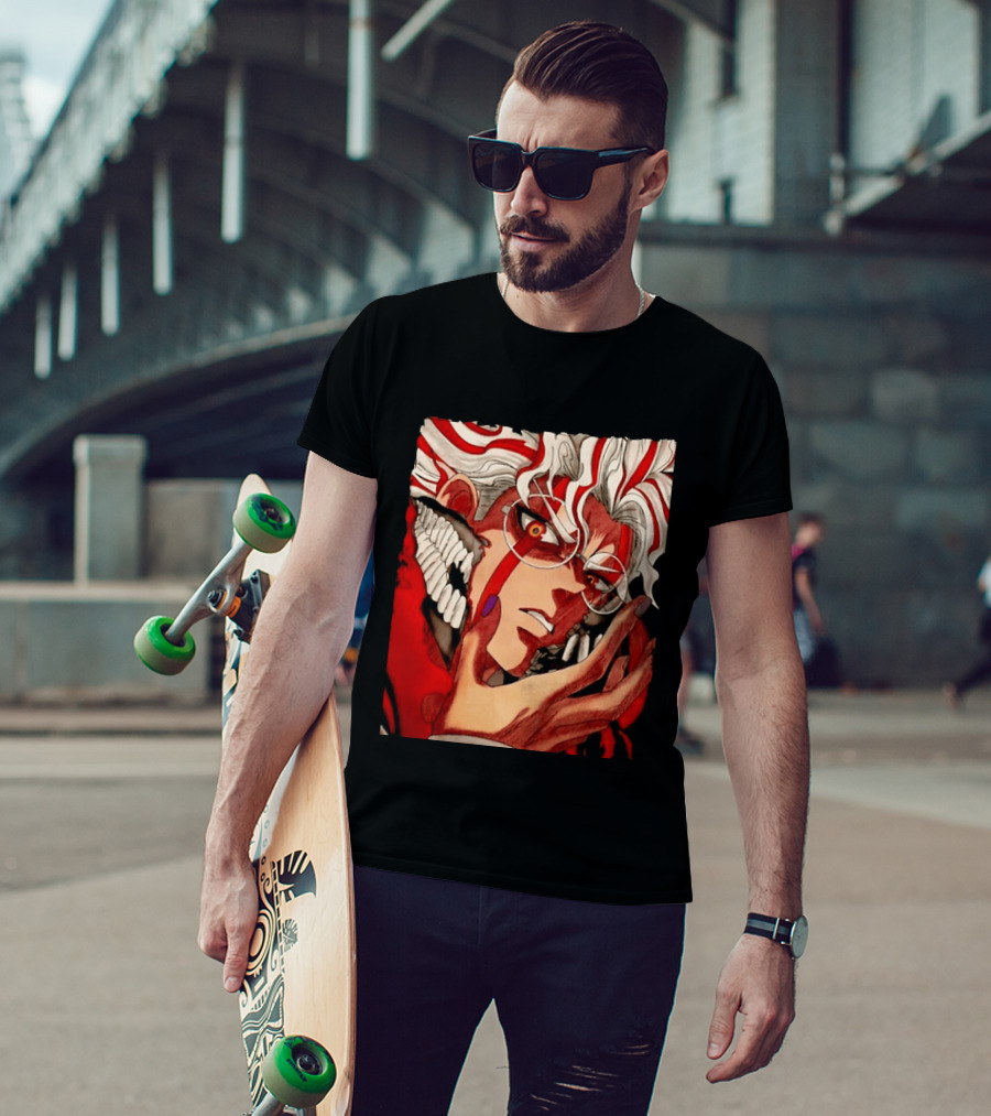 Akaza Kimetsu No Yaiba Upper Rank Three Anime T-Shirt