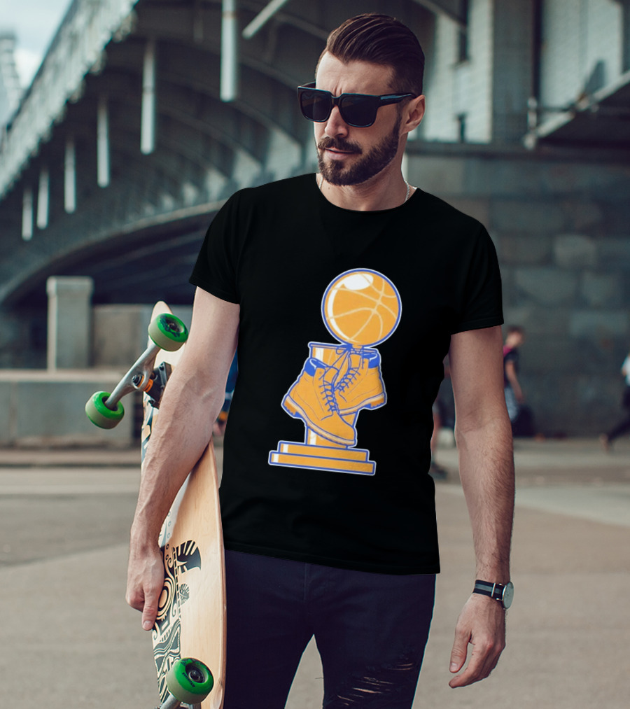 NY Basketball Trophy Timberland Boots T-Shirt