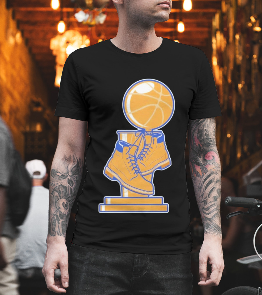 NY Basketball Trophy Timberland Boots T-Shirt